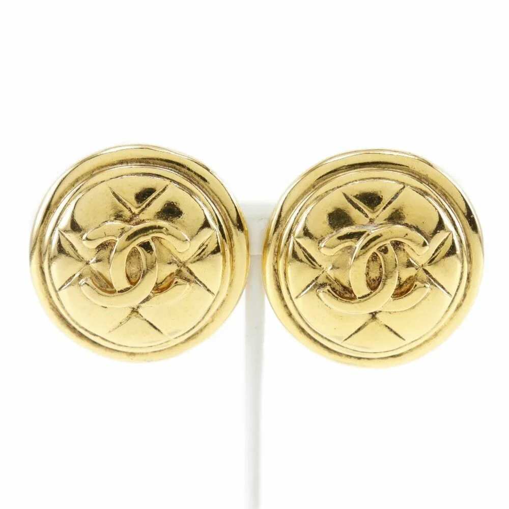 CHANEL Vintage Gold Earrings